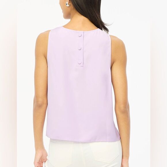NWT J. Crew Factory Sleeveless button-back shell - Picture 3 of 9